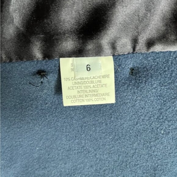 Mallia cashmere wool double breasted pea coat Sz 6 - Picture 9 of 13